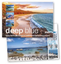 Deep Blue Wall Calendar
