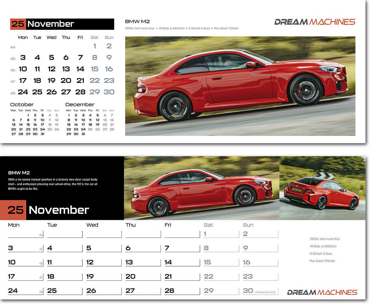 Dream Machines Task Station Desk Calendar