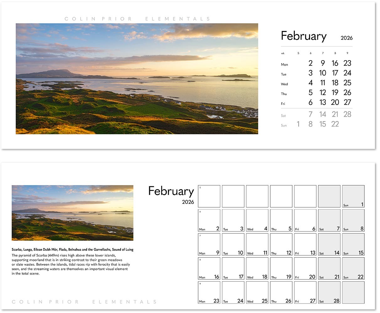 Colin Prior Elementals Desk Calendar