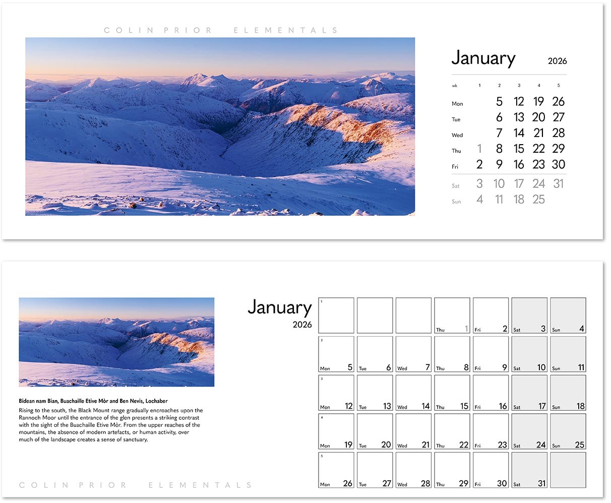 Colin Prior Elementals Desk Calendar