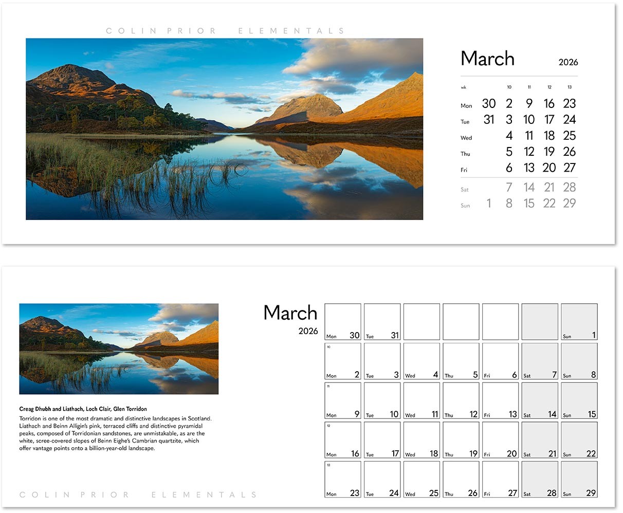Colin Prior Elementals Desk Calendar