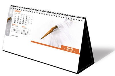 Ethos Premium Lined Easel Desk Calendar