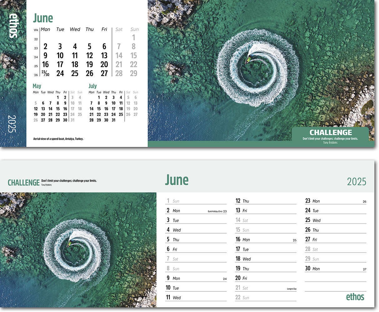 Ethos Task Station Desk Calendar