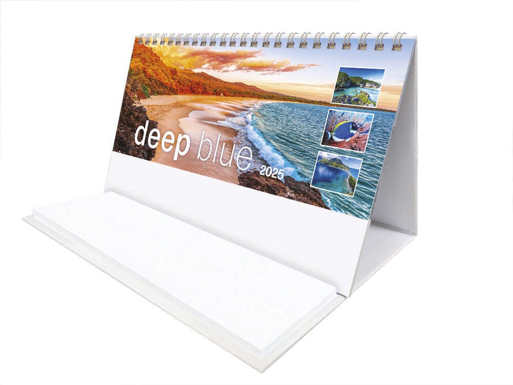 Deep Blue Task Station Desk Calendar