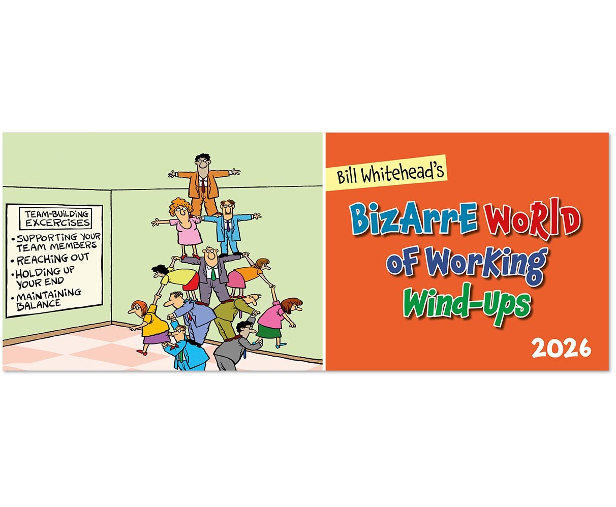 Bizarre World of Working Wind Ups Desk Calendar