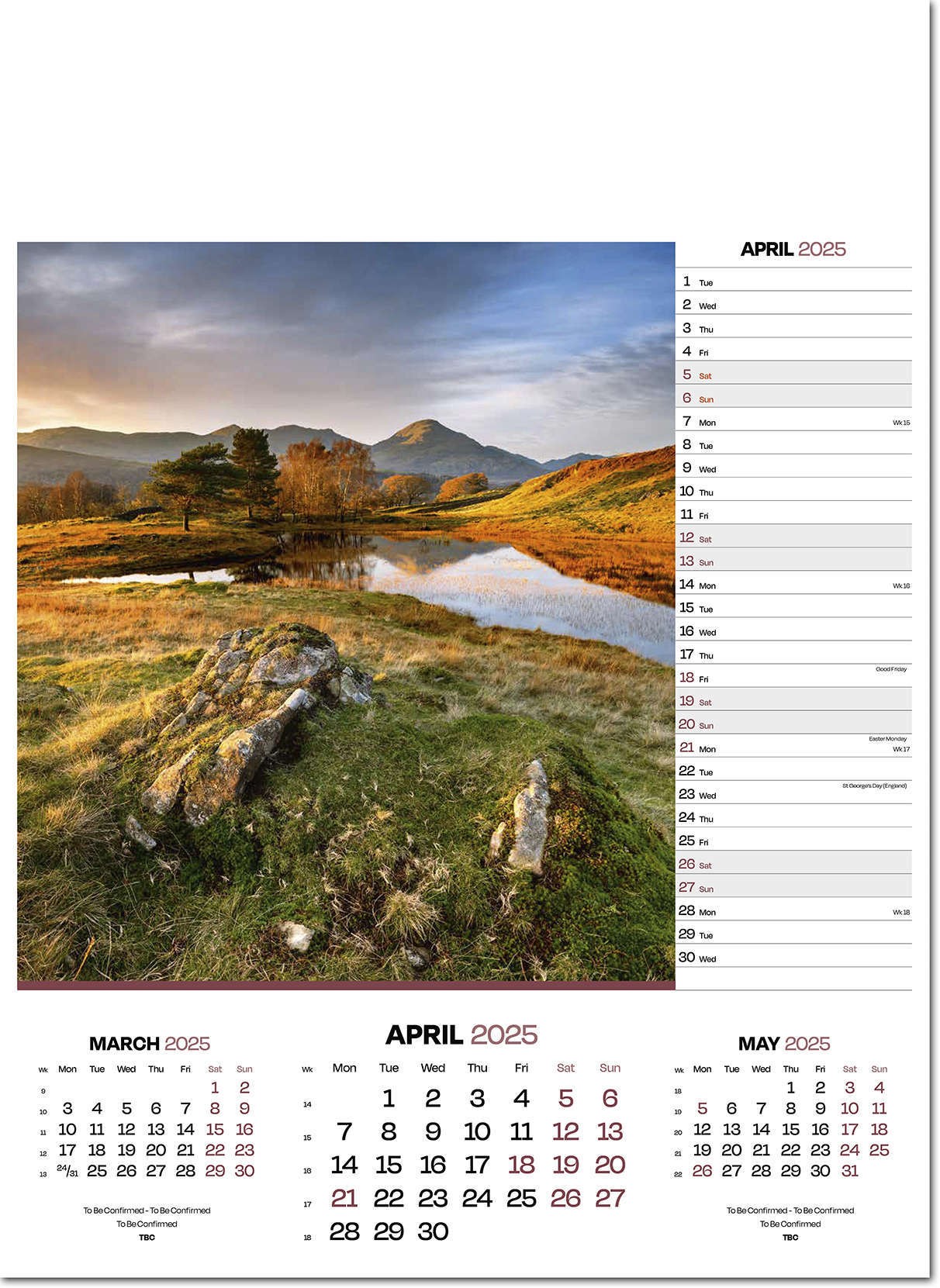 Moods of Nature Calendar