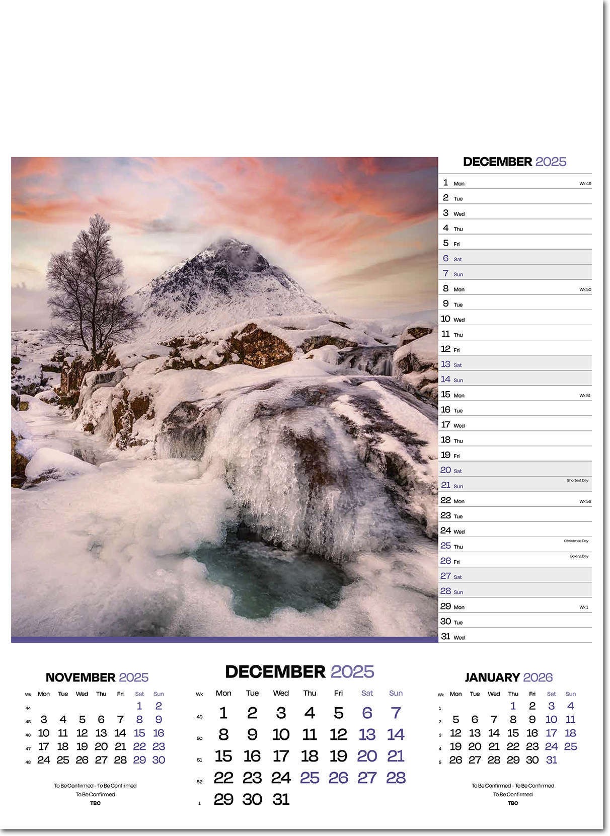 Moods of Nature Calendar