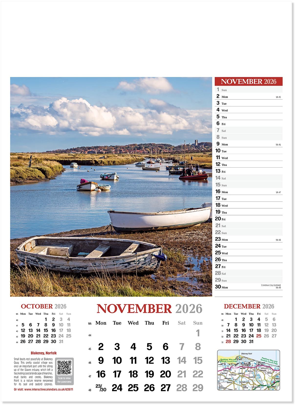 Discover Britain Wall Calendar