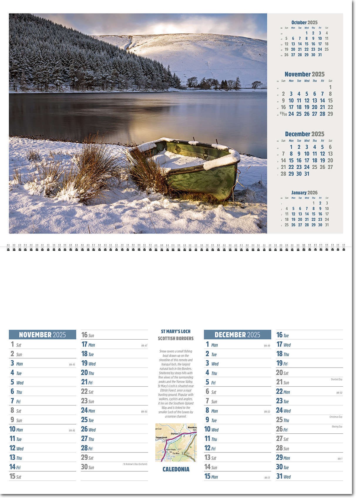 Caledonia Postage Saver Calendar