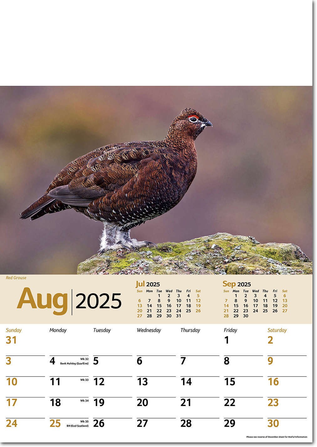 Wildlife Memo Calendar