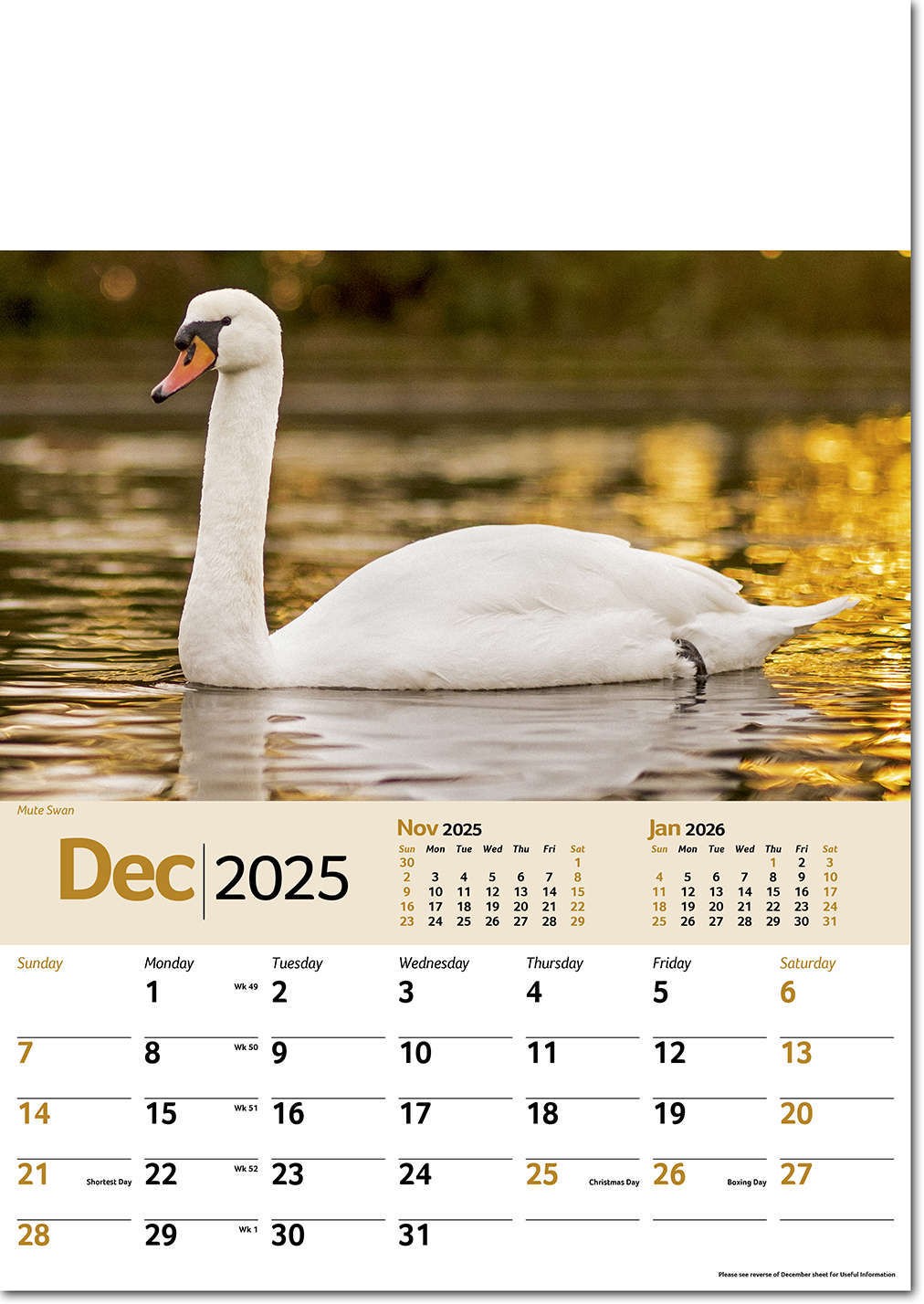 Wildlife Memo Calendar