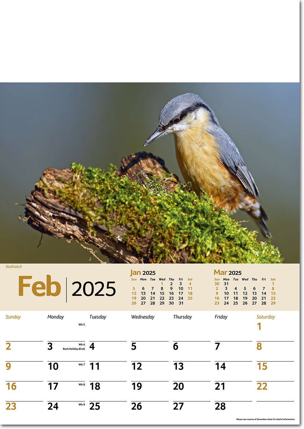 Wildlife Memo Calendar