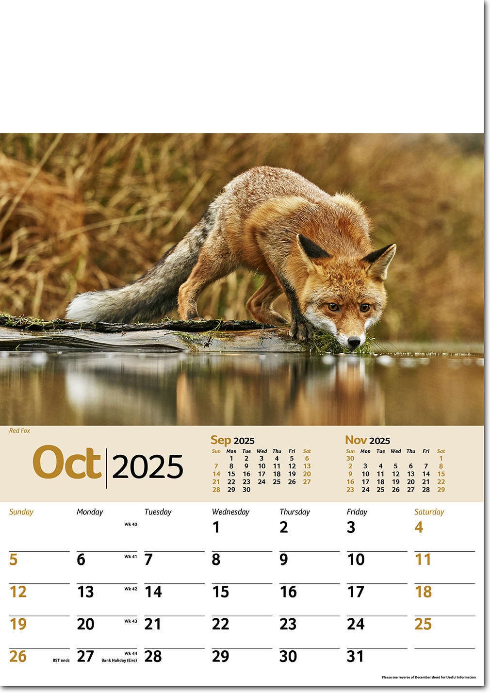 Wildlife Memo Calendar