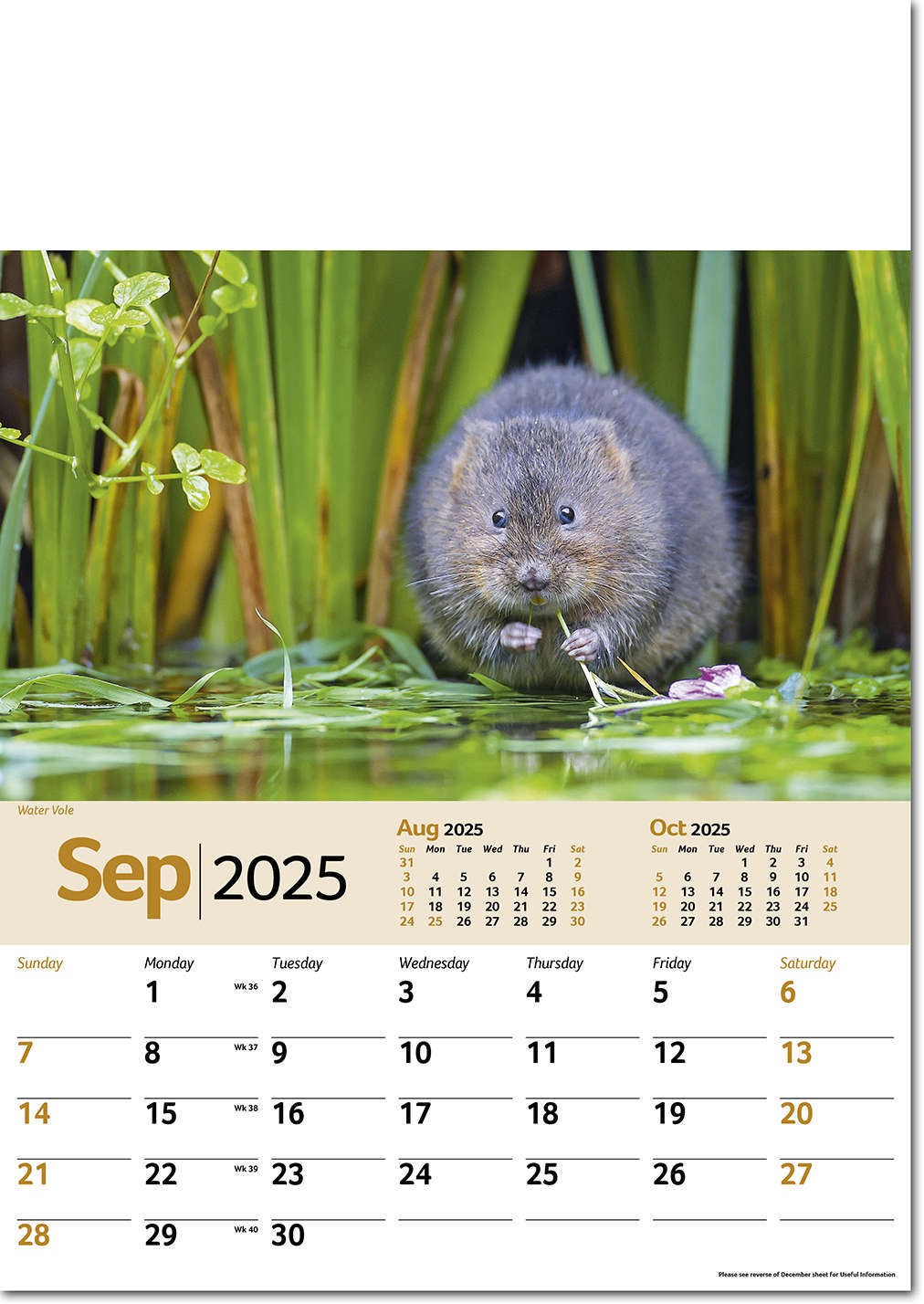 Wildlife Memo Calendar